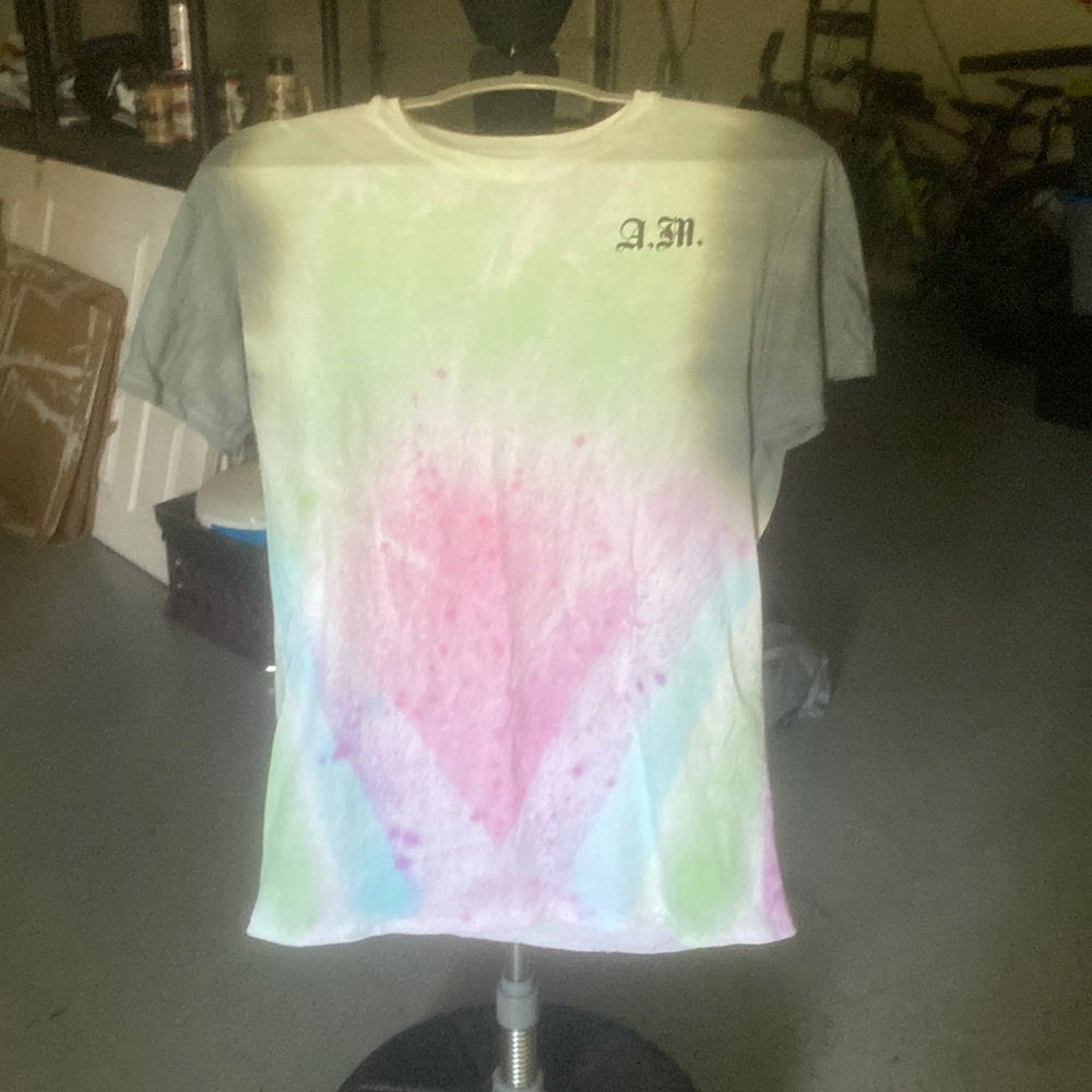 A.M.  Heat custom tie dye medium shirt